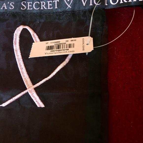 NWT MOTHER’S DAY!! VICTORIA’S SECRET BLACK/PINK MESH LINGERIE BAG - Picture 3 of 3